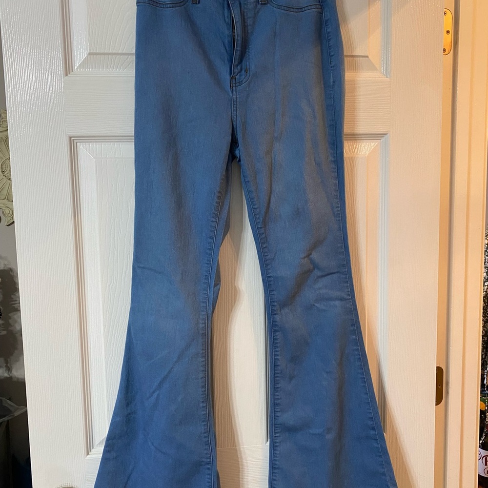 Vibrant Denim Flare Jeans